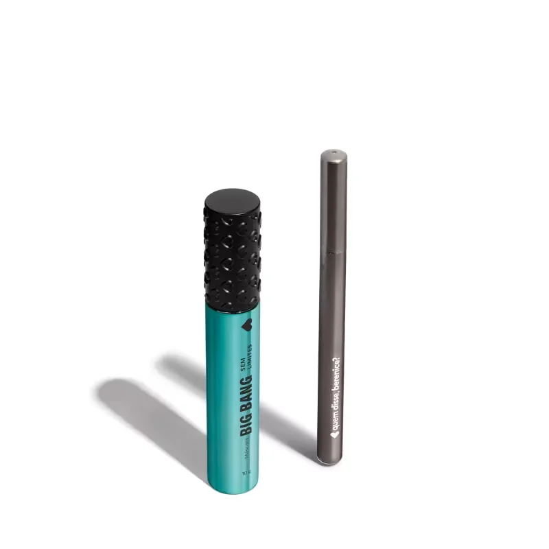 Kit Quem Disse, Berenice? Olhar - Máscara de Cílios Preta 10g + Caneta Para Sobrancelha Clarete 1ml