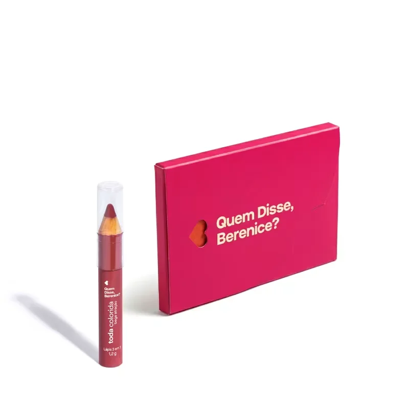 Kit Quem Disse, Berenice? Toda Colorida - Lápis Multifuncional Bege 1,2g + Cartão Presente