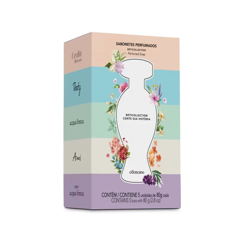 Kit Sabonetes Perfumados Boticollection 80g