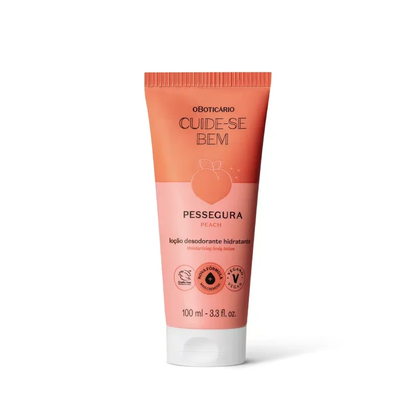 Loção Desodorante Hidratante Corporal Cuide-se Bem Pessegura 100ml