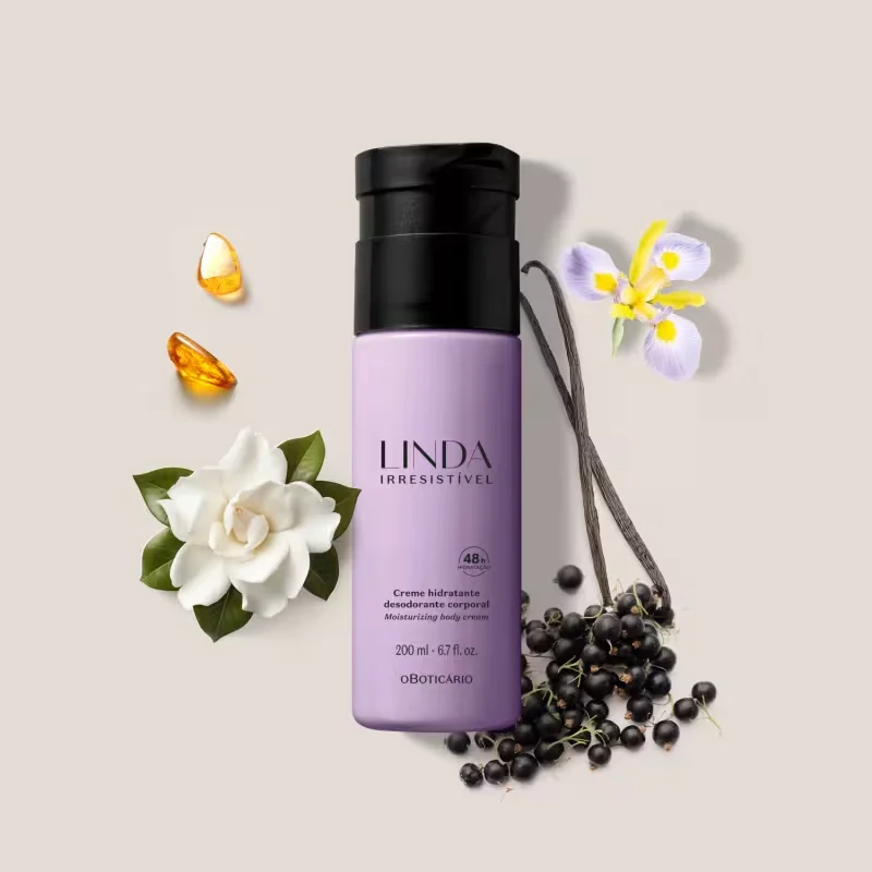 Loção Desodorante Hidratante Corporal Linda Irresistível 200ml