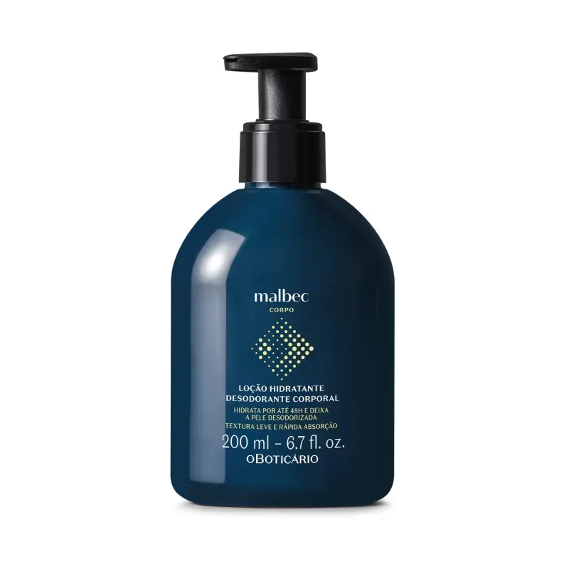 Loção Hidratante Desodorante Corporal Malbec 200ml