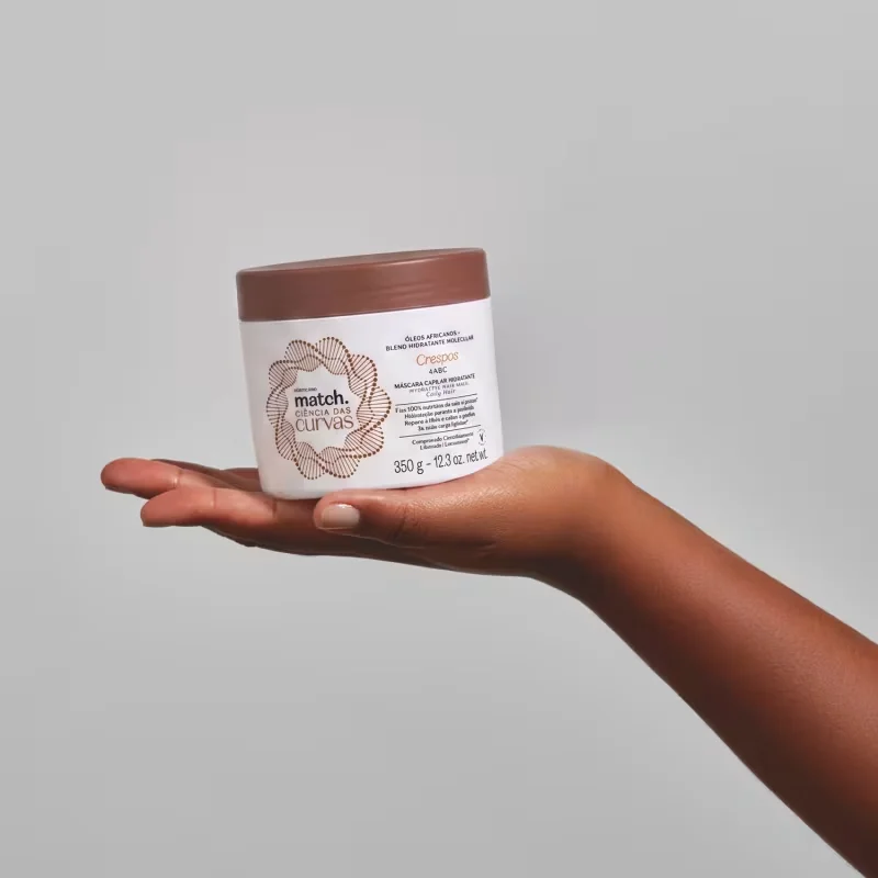 Máscara Capilar Hidratante Match Ciência das Curvas Crespos 350g
