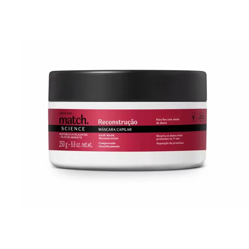 Máscara Capilar Match Science Reconstrução 250g