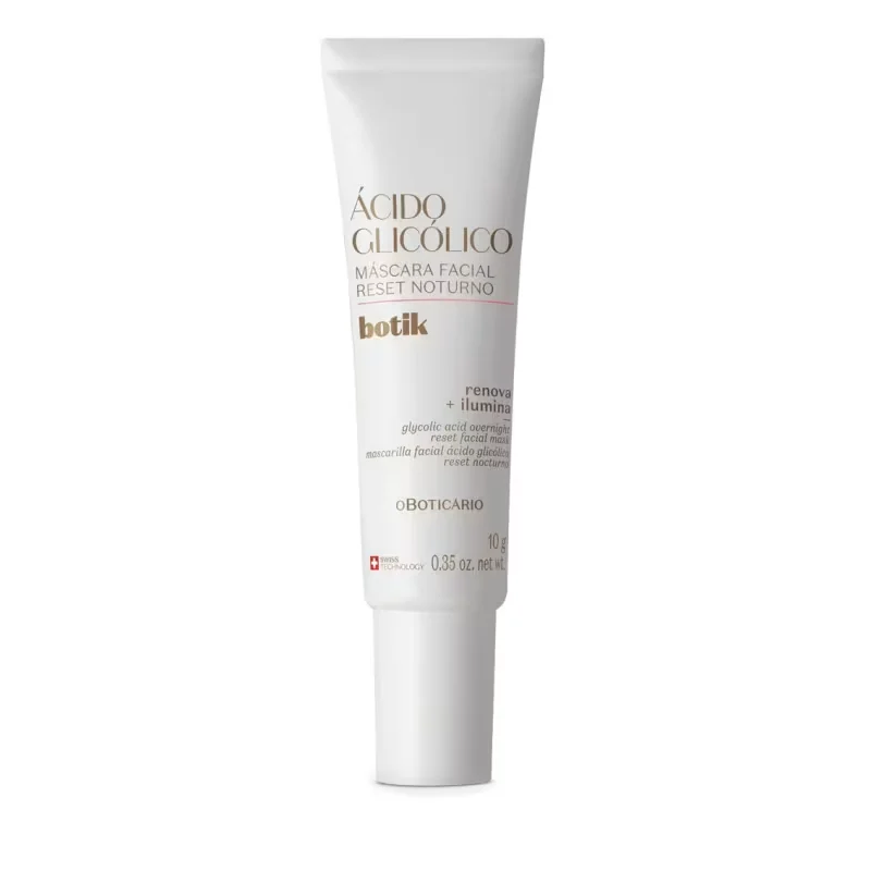 Máscara Facial Reset Noturno Botik Ácido Glicólico