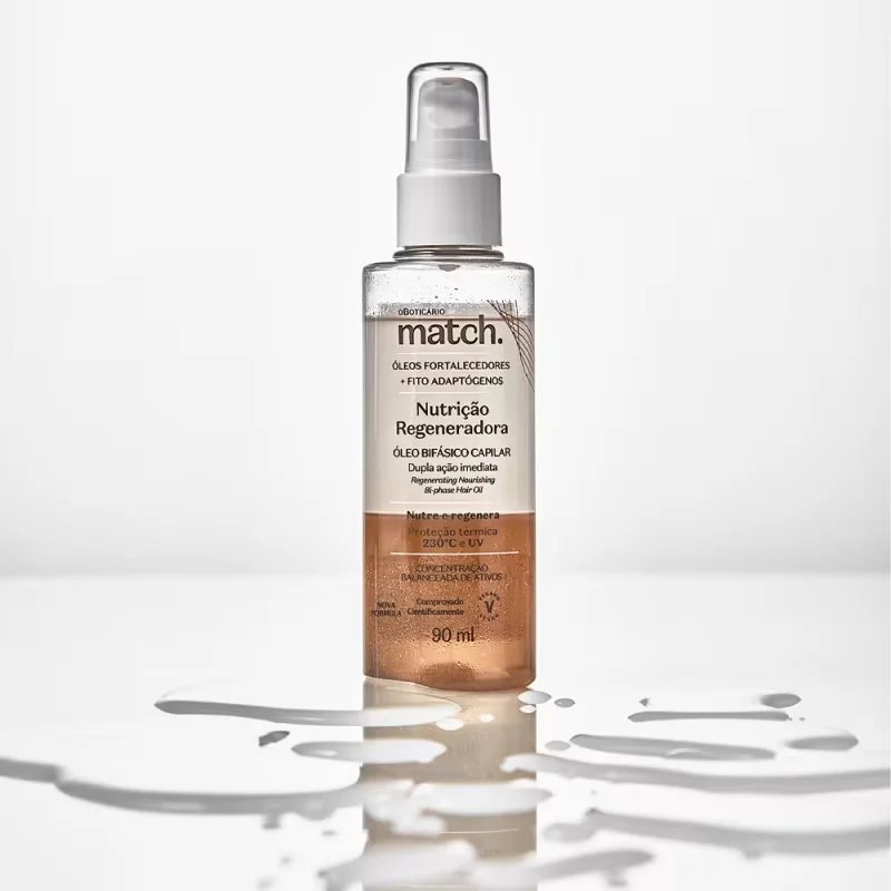 Óleo Bifásico Capilar Match Nutrição Regeneradora 90ml