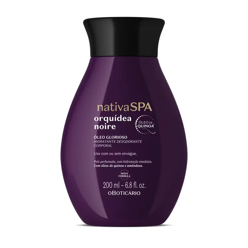 Óleo Glorioso Hidratante Desodorante Corporal Nativa Spa Orquídea Noire 200ml