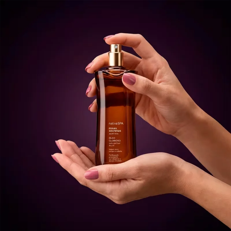 Óleo Multifuncional Glorioso Corpo E Cabelos Nativa Rosas Secretas 85ml