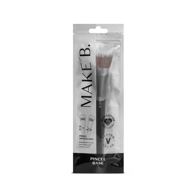 Pincel Kabuki Para Base Acessível Articulado Make B.