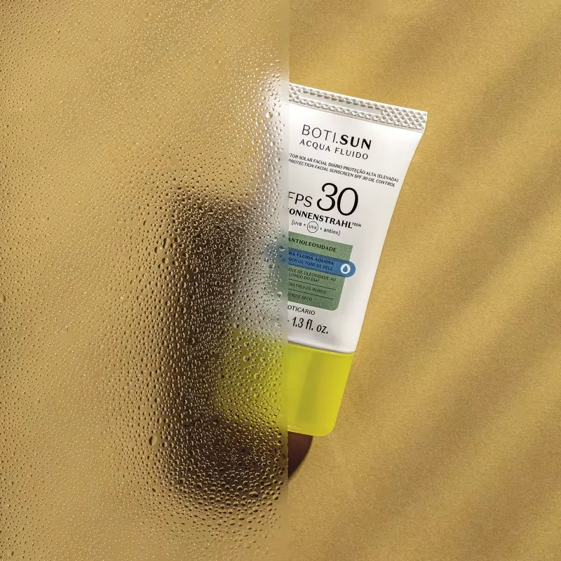Protetor Solar Facial Antioleosidade FPS30 BOTI.SUN Acqua Fluido 40ml