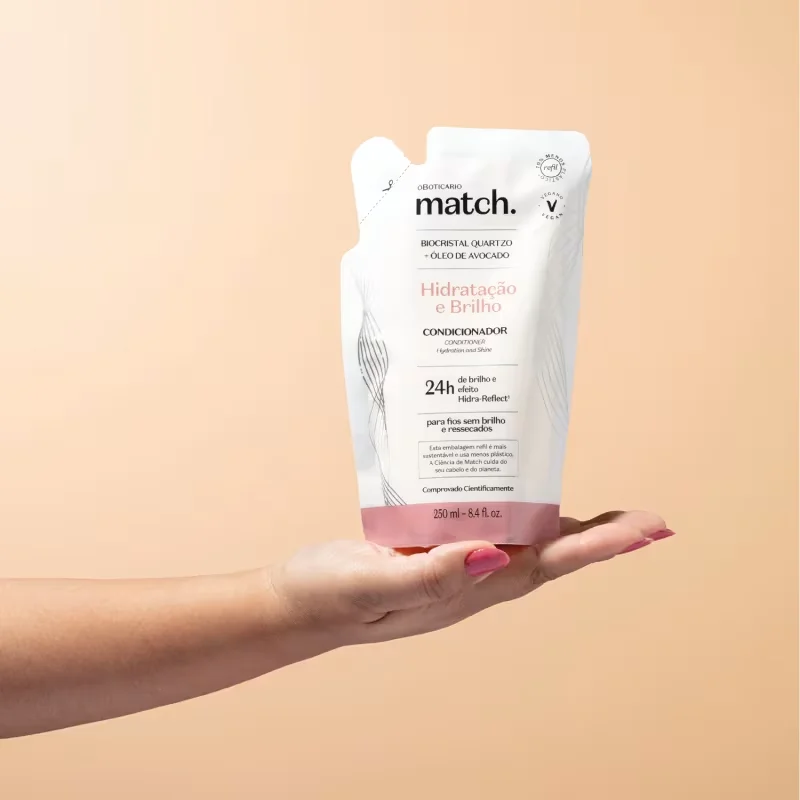 Refil Condicionador Match Hidratação e Brilho 250ml