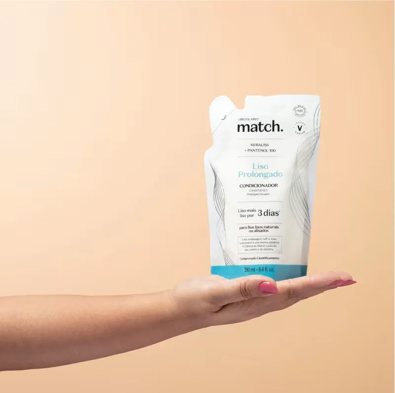 Refil Condicionador Match Liso Prolongado 250ml