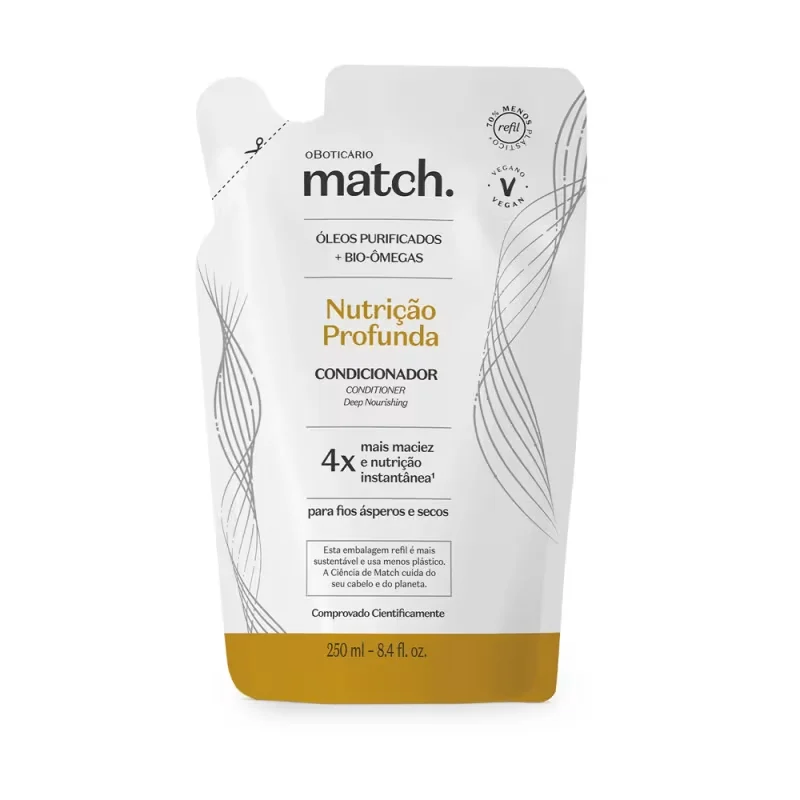 Refil Condicionador Match Nutrição Profunda 250ml