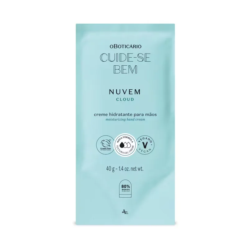 Refil Creme Hidratante para Mãos Cuide-se Bem Nuvem 40g