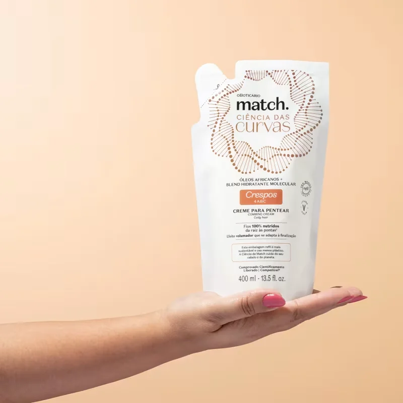 Refil Creme Para Pentear Match Ciência das Curvas Crespos 400ml