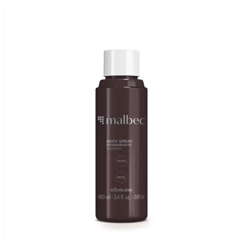 Refil Desodorante Body Spray Malbec 100ml
