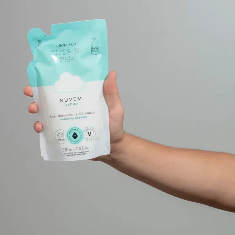 Refil Loção Desodorante Hidratante Cuide-se Bem Nuvem 350ml