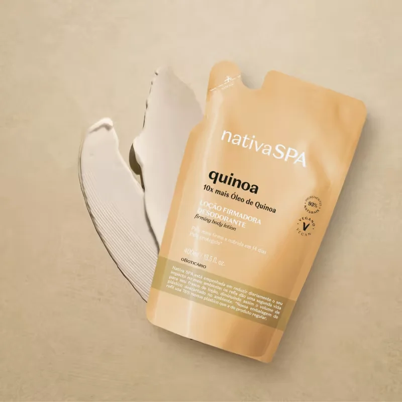 Refil Loção Firmadora Desodorante Hidratante Corporal Nativa SPA Quinoa 400ml