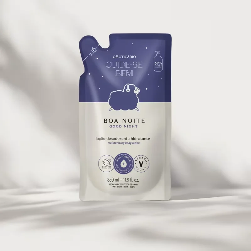 Refil Loção Hidratante Desodorante Corporal Cuide-se Bem Boa Noite 350ml