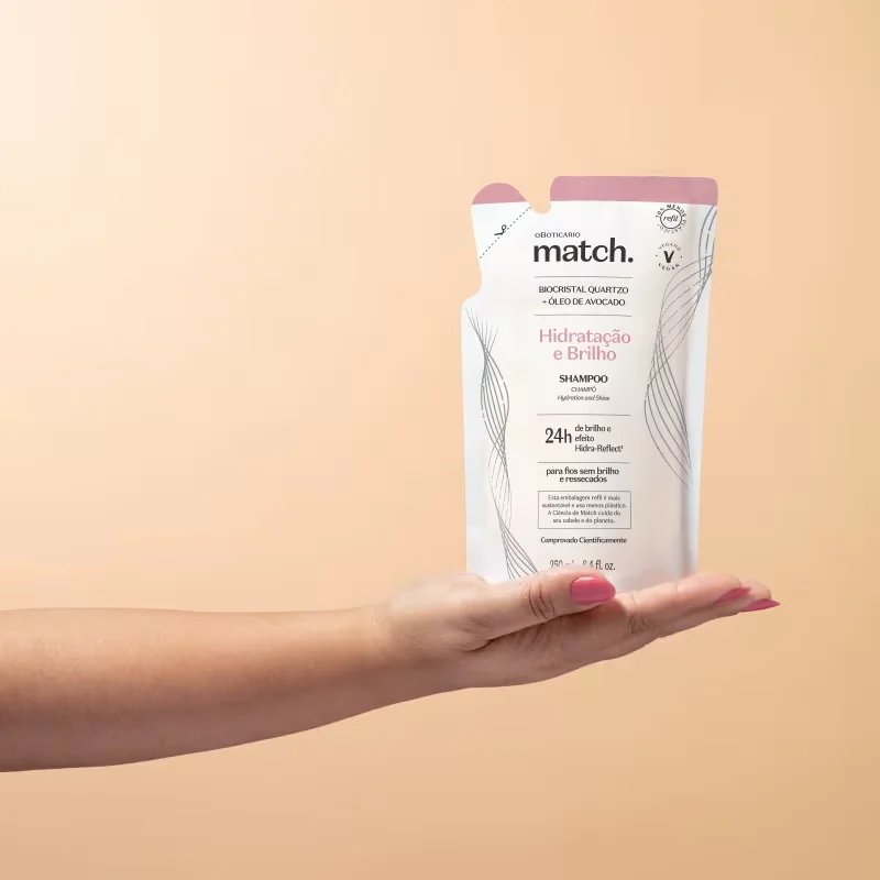 Refil Shampoo Match Hidratação e Brilho 250ml