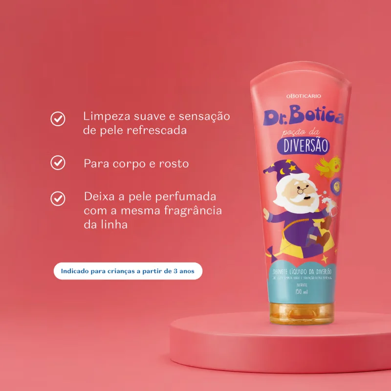 Sabonete Líquido Corporal Infantil Dr. Botica Poção Da Diversão 150ml