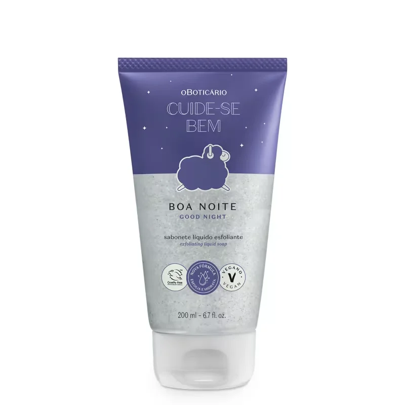 Sabonete Líquido Esfoliante Cuide-se Bem Boa Noite 200ml