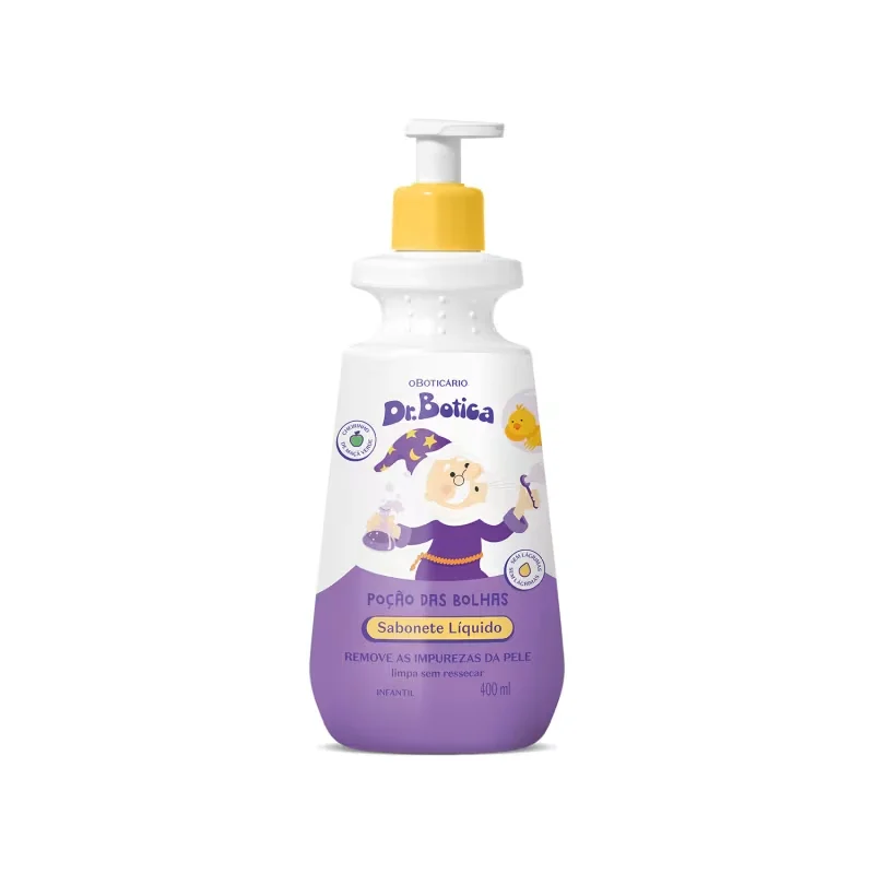 Sabonete Líquido Infantil Dr. Botica Poção das Bolhas 400ml