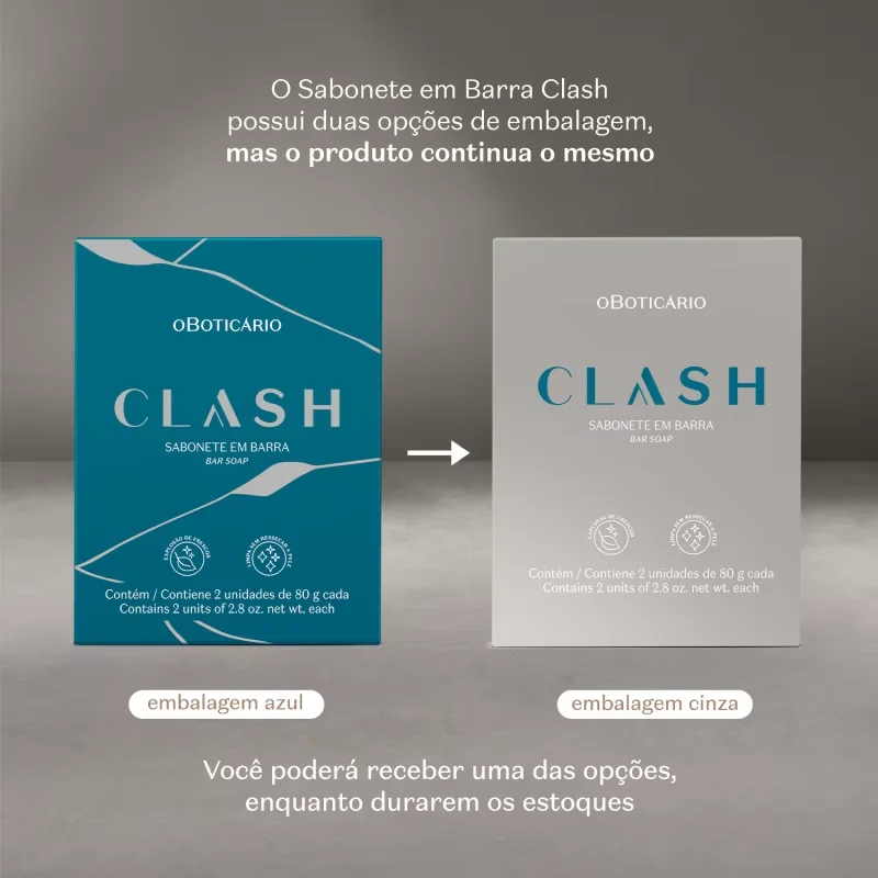 Sabonete em Barra Clash 2x80g