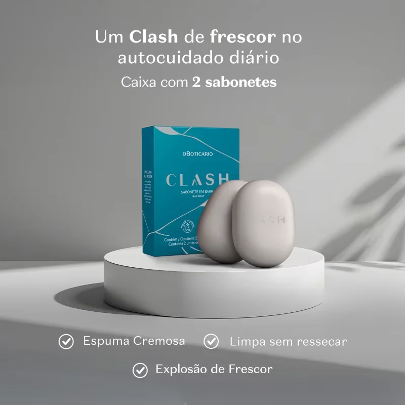 Sabonete em Barra Clash 2x80g
