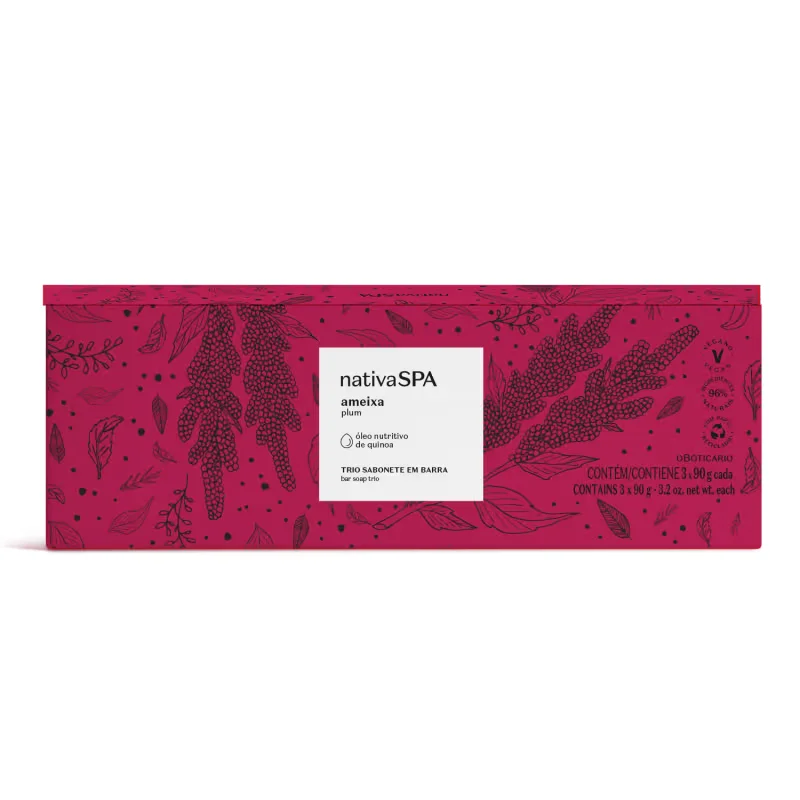 Sabonetes Em Barra Ameixa Plum 3x90g