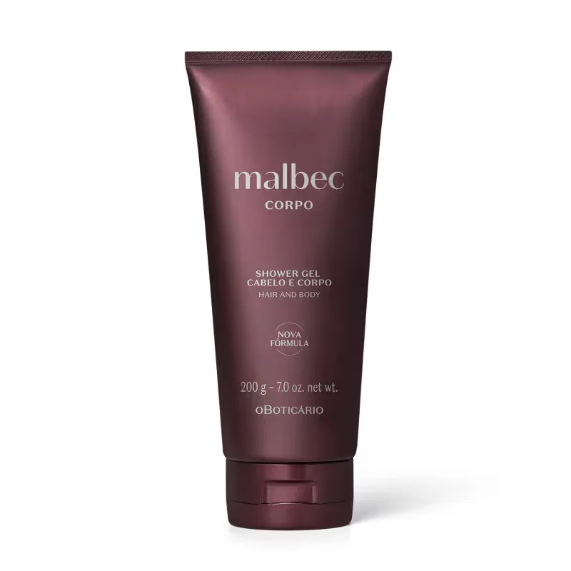Shower Gel Cabelo e Corpo Malbec 200g